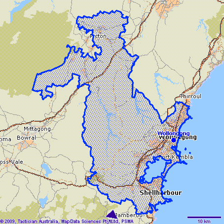 Wollongong Map